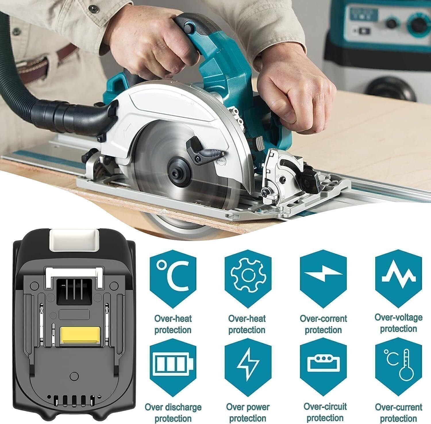 2PACK 18V For Makita 12.0Ah Lithium-Ion LXT BL1830 BL1850 BL1860 Battery tool
