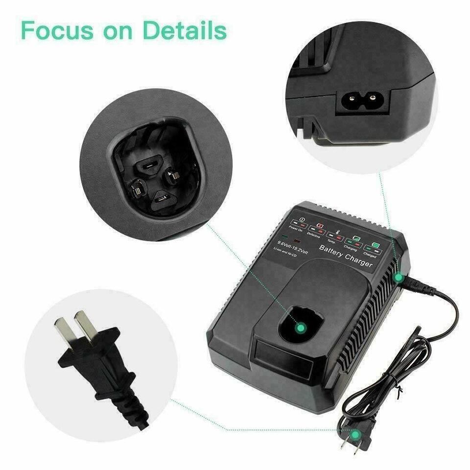 2Pack for Craftsman 19.2 Volt 11375 Battery C3 DieHard 130279005 11376 / Charger