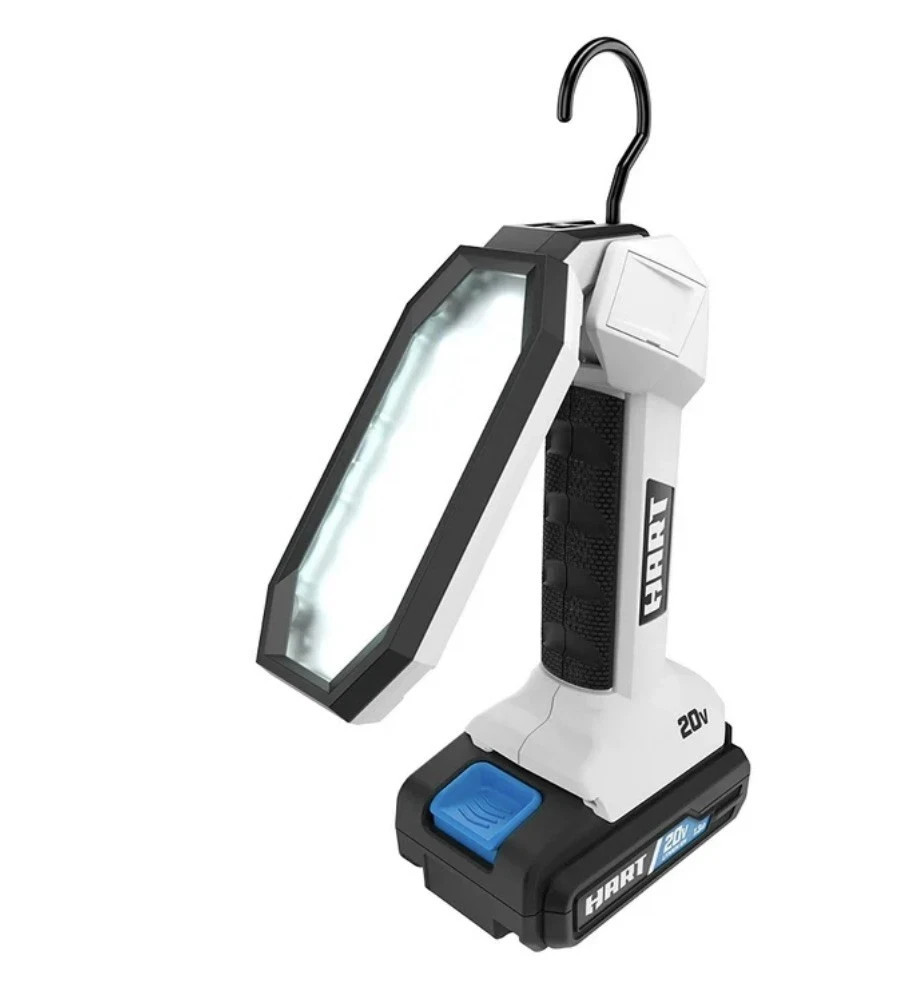 HART 20 Volt LED Folding Work Light Project Lamp Auto HPHL33B-TOOL ONLY-OPEN NEW