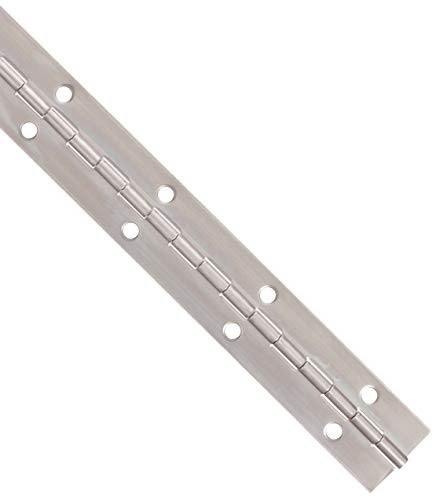 Heavy Duty Stainless Steel Continuous Hinge with Holes | Multiple Sizes, Widths