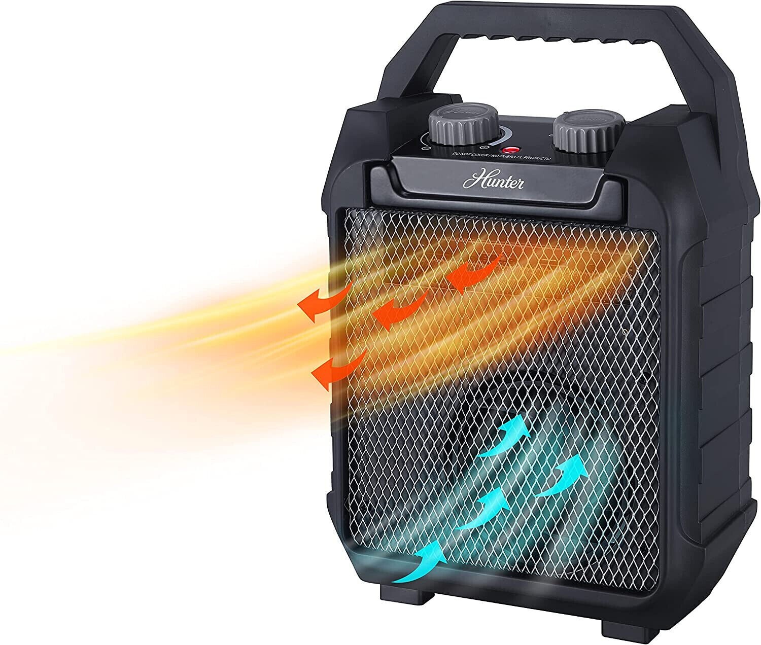 Hunter Recirculating Utility Space Heater Thermostat Portable Compact 1500W