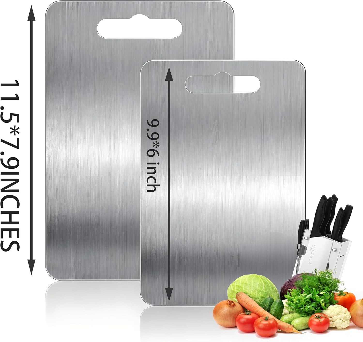 Titanium Cutting Board for Kitchen,2 Pas Titanium Cutting Board–