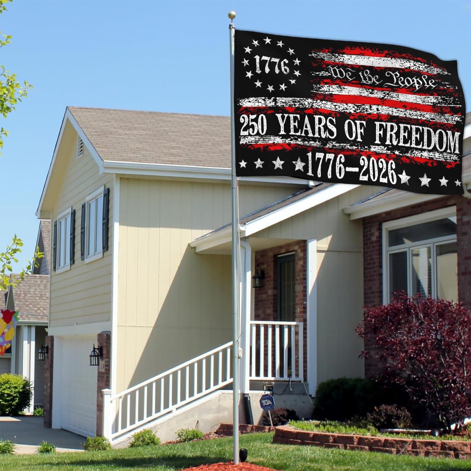 3Ply 250 Years American Anniversary Flag Betsy Ross 250th Anniversary USA Fla…