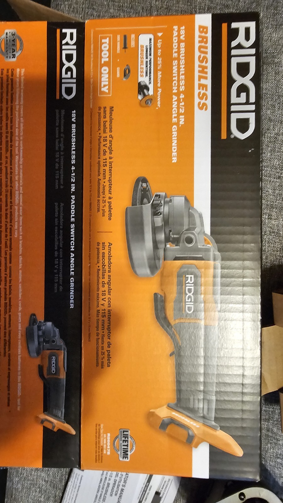 RIDGID R86047 18V 4½” Angle Grinder Tool Only LSA APPROVED! LLT WARRANTY!