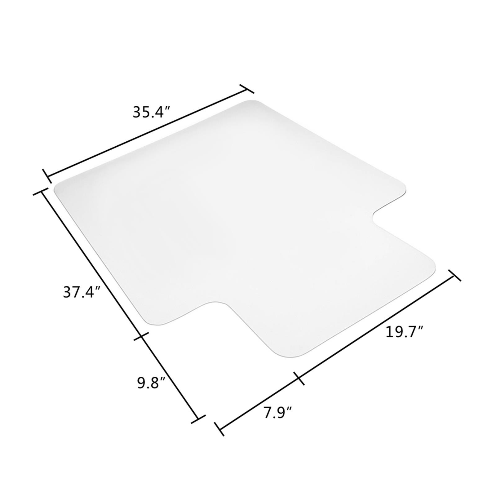 PVC Matte Desk Office Chair Floor Mat Protector for Hard Wood Floors 48″ x 36″