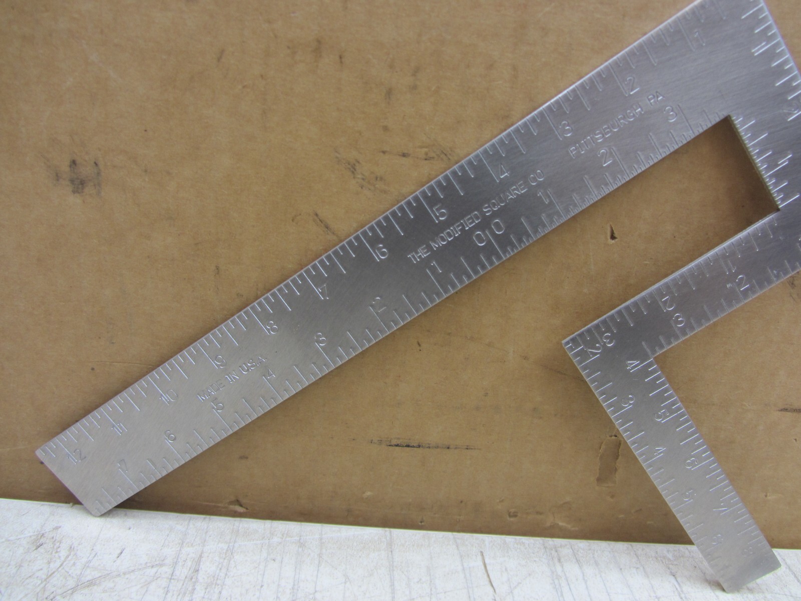 THE ORIGINAL MODIFIED SQUARE TOOL USA MADE CARPENTERS PIPE FITTERS MACHINIST NEW