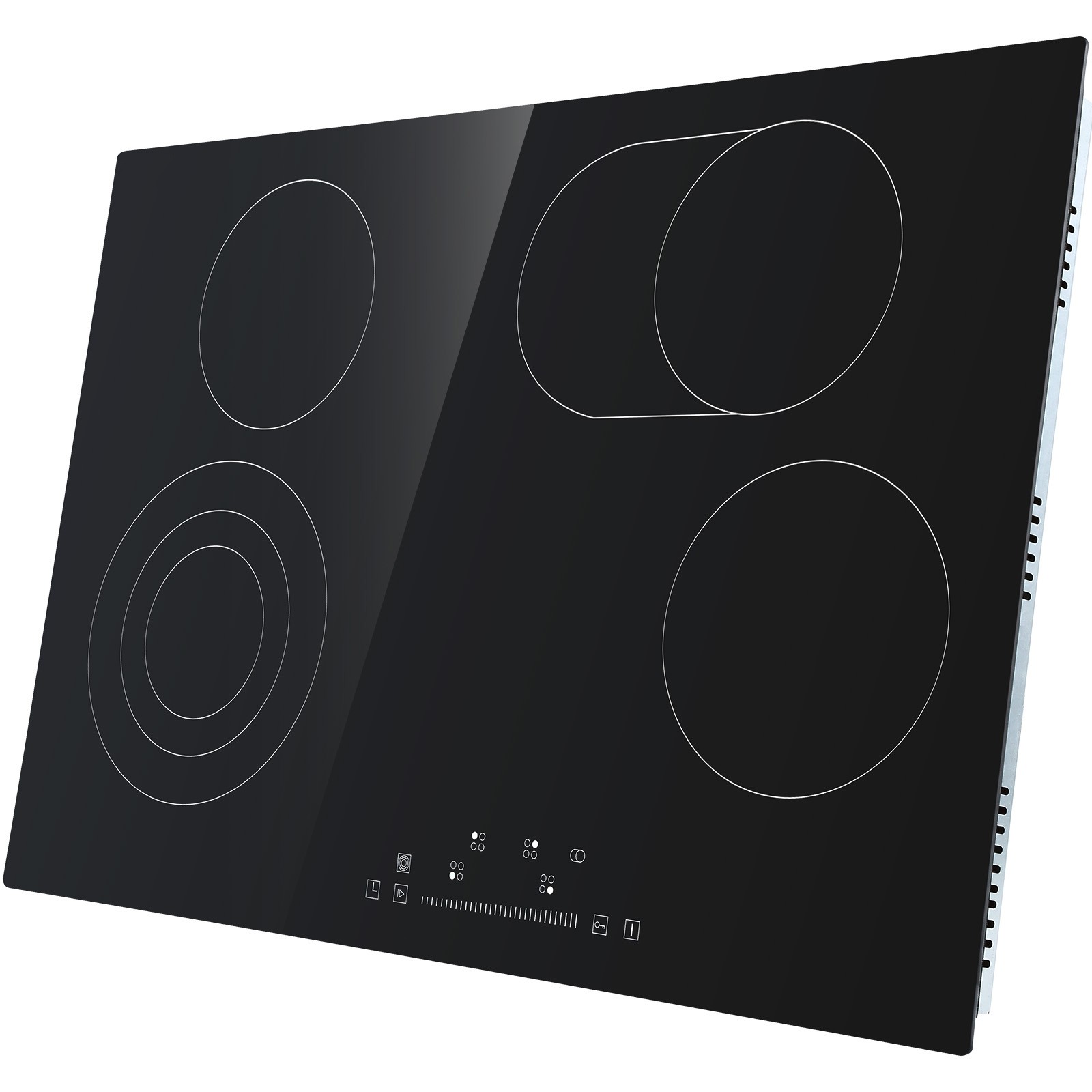 VEVOR 30in Electric Cooktop 4 Burners Ceramic Glass Stove Top Touch Control