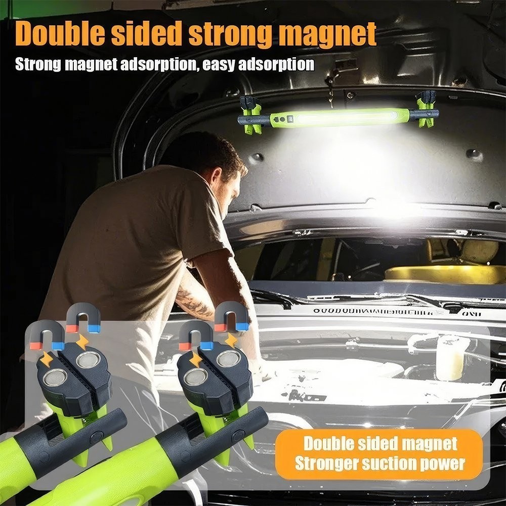 Magnetic Work Light 3000LM Rechargeable LED Work Light Bar for Garage, Workshop