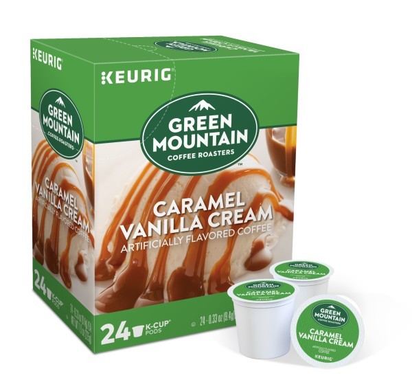 Green Mountain Coffee Roasters Caramel Vanilla Cream Coffee, K-Cups, 24 Count