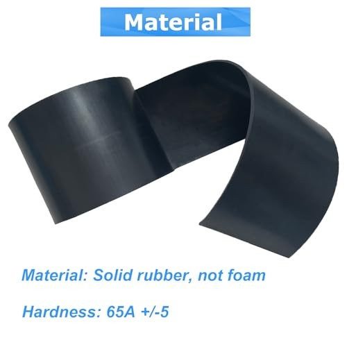 Solid Rubber Sheets,Rolls & Strips 1/16 (.062)” Thick X 2″ Wide X 10’Long,
