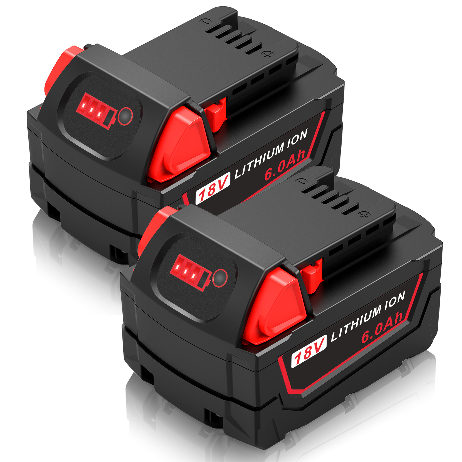 6.0AH Battery or Dual Charger For Milwaukee for M18 Extended Capacity 48-11-1860
