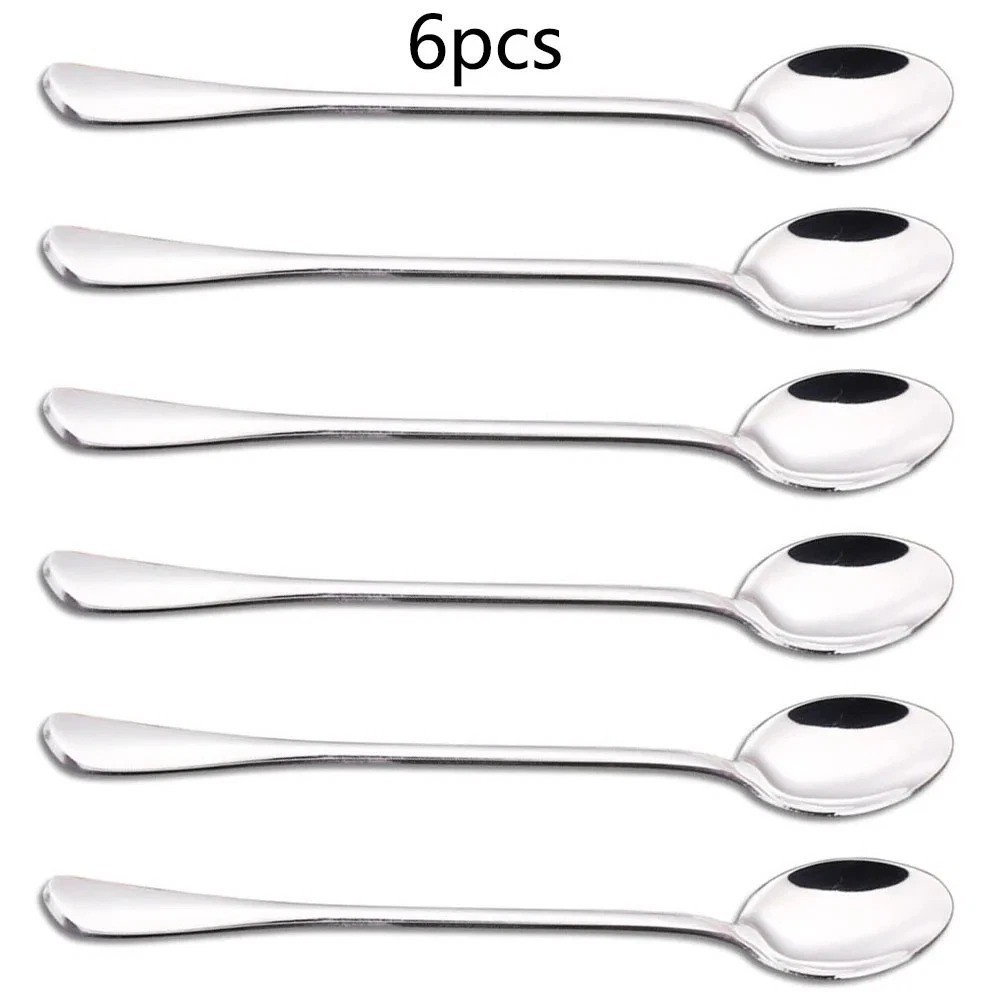 9.5-Inch Long Handle Spoon, Ice Tea Spoons, Ice Cream Spoon, Long Coffee Spoons