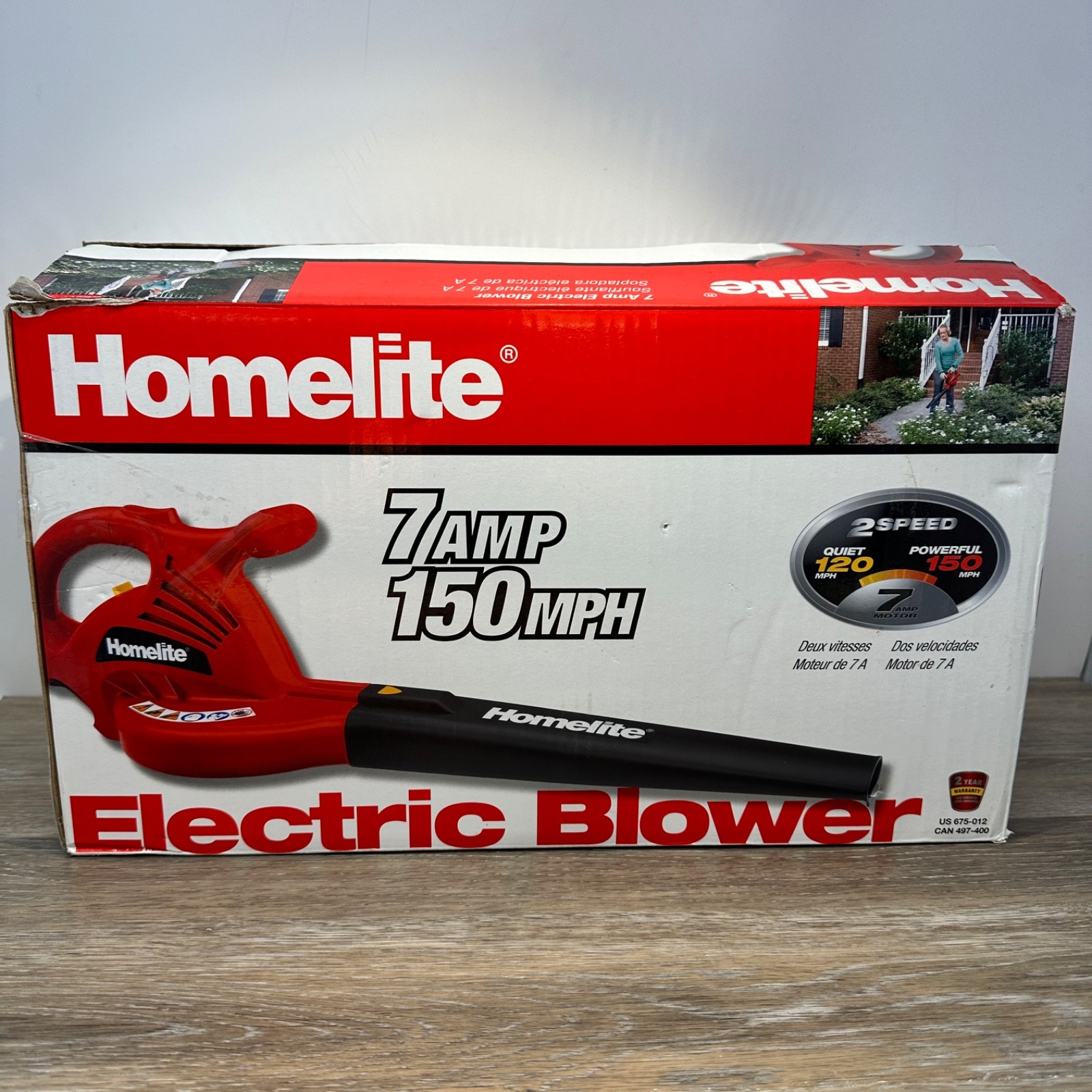 Homelite 2-Speed Electric Leaf Blower 150mph – UT42100A – Excellent Condition