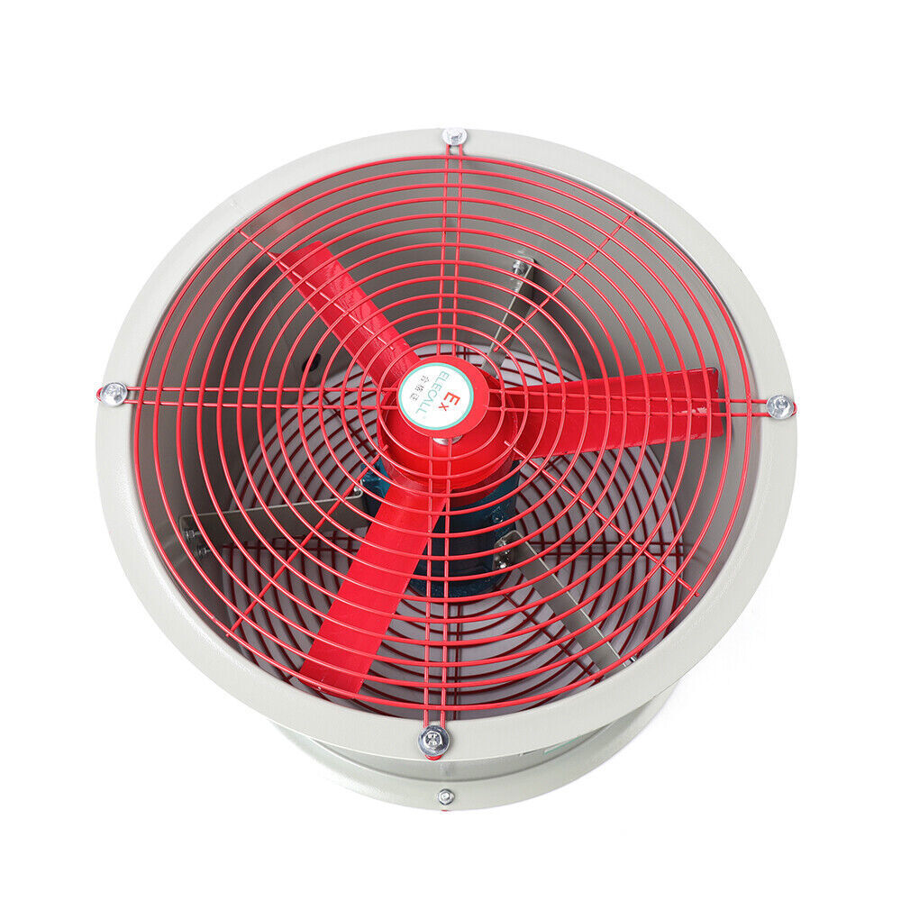 Explosion-proof Axial Exhaust Fan 16″Spray Booth Paint Fumes Exhaust Fan 1450rpm