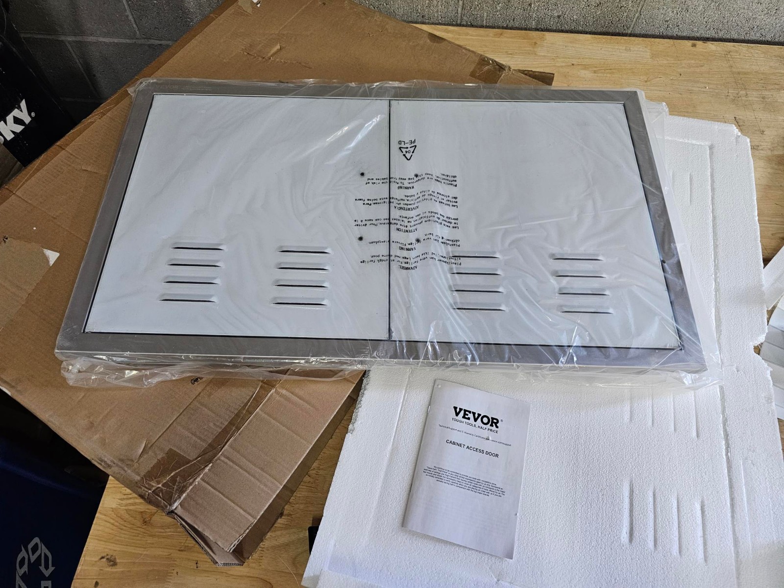 *NO HANDL* Outdoor Flush Mount Kitchen Doors 36 x 21″ Stainless Steel BBQ
