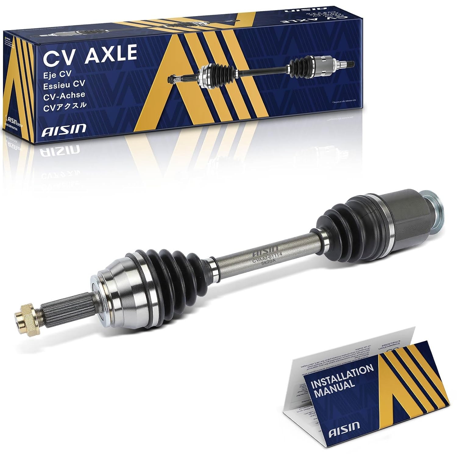Aisin Front Right CV Axle Assembly Compatible with Hyundai Front Wheel Drive