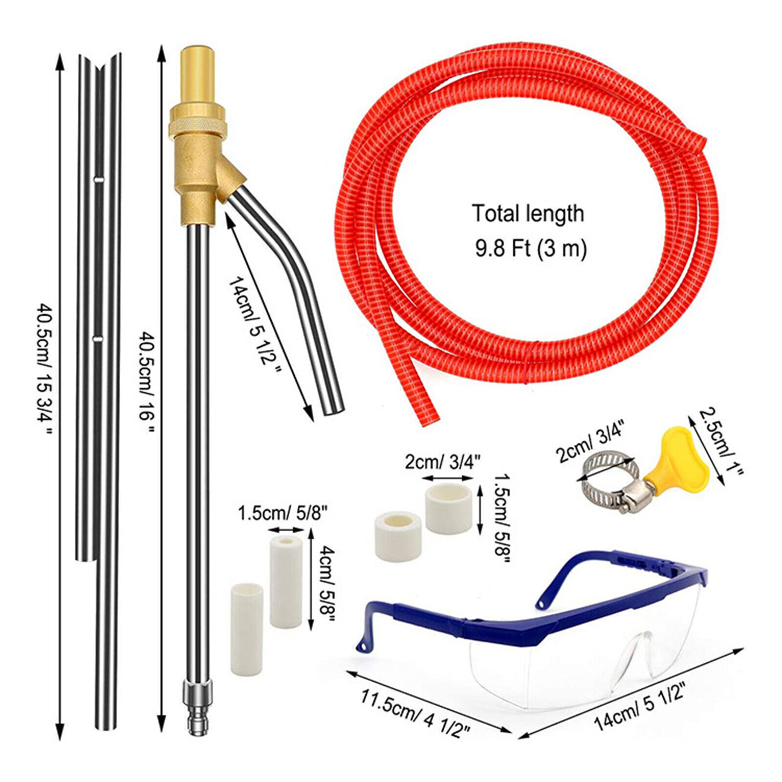 5000 PSI Sandblasting Kit for Pressure Washer Sand Blaster Attachment Power