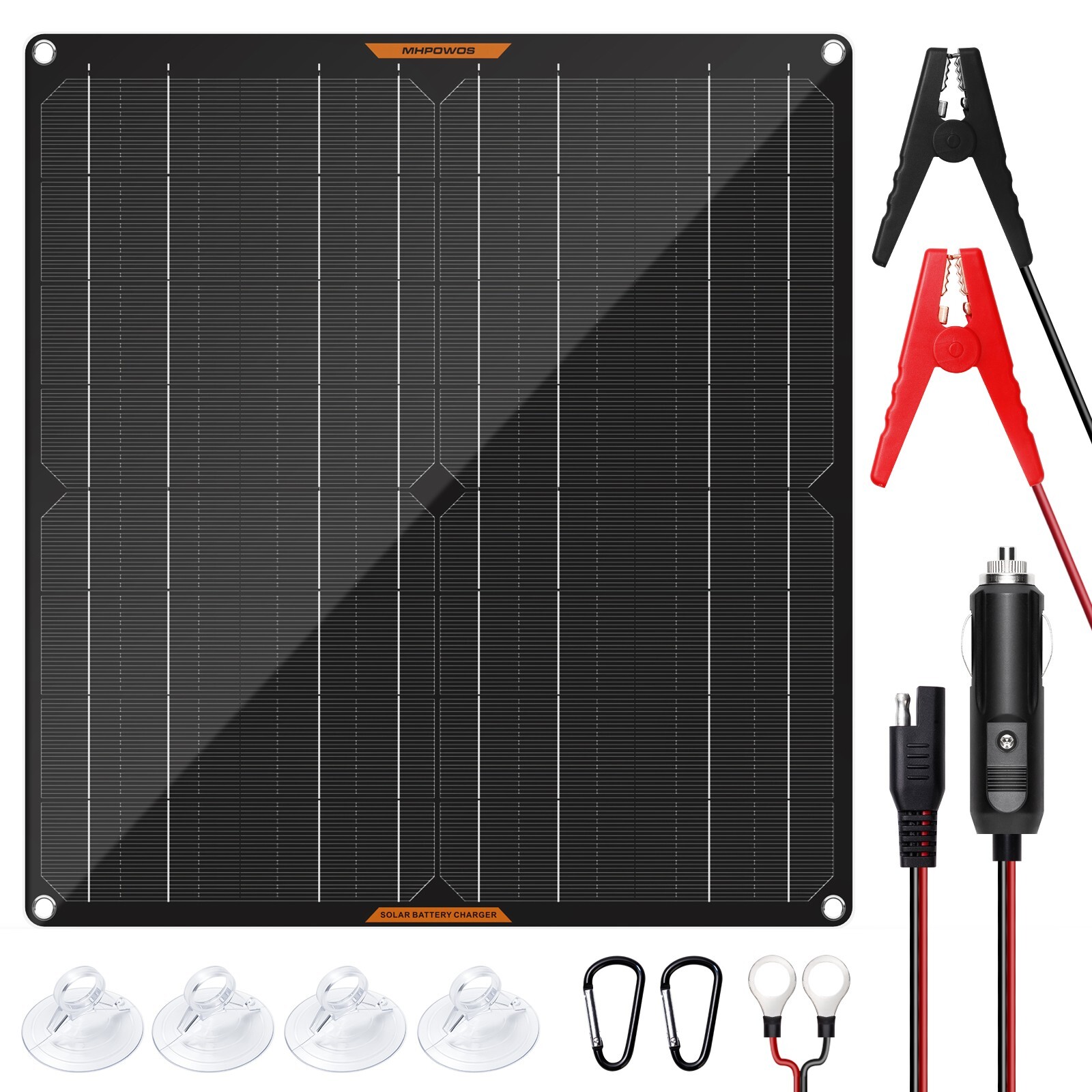 12V Solar Battery Maintainer Trickle Charger for Car Boat RV Trailer Motorcycle