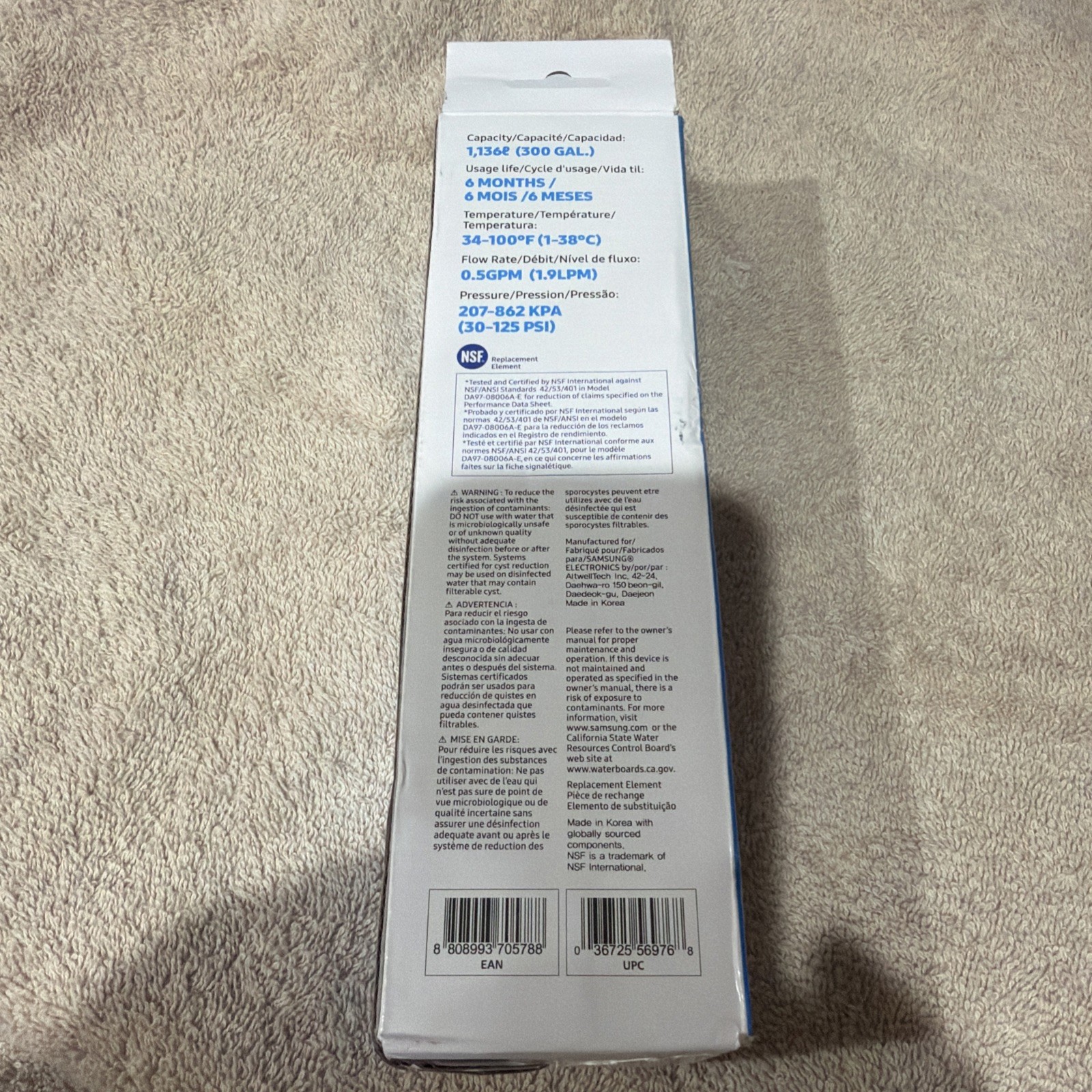 Compatible Refrigerator Water Filter Fits DA29-00020B HAF-CIN/EXP – NEW