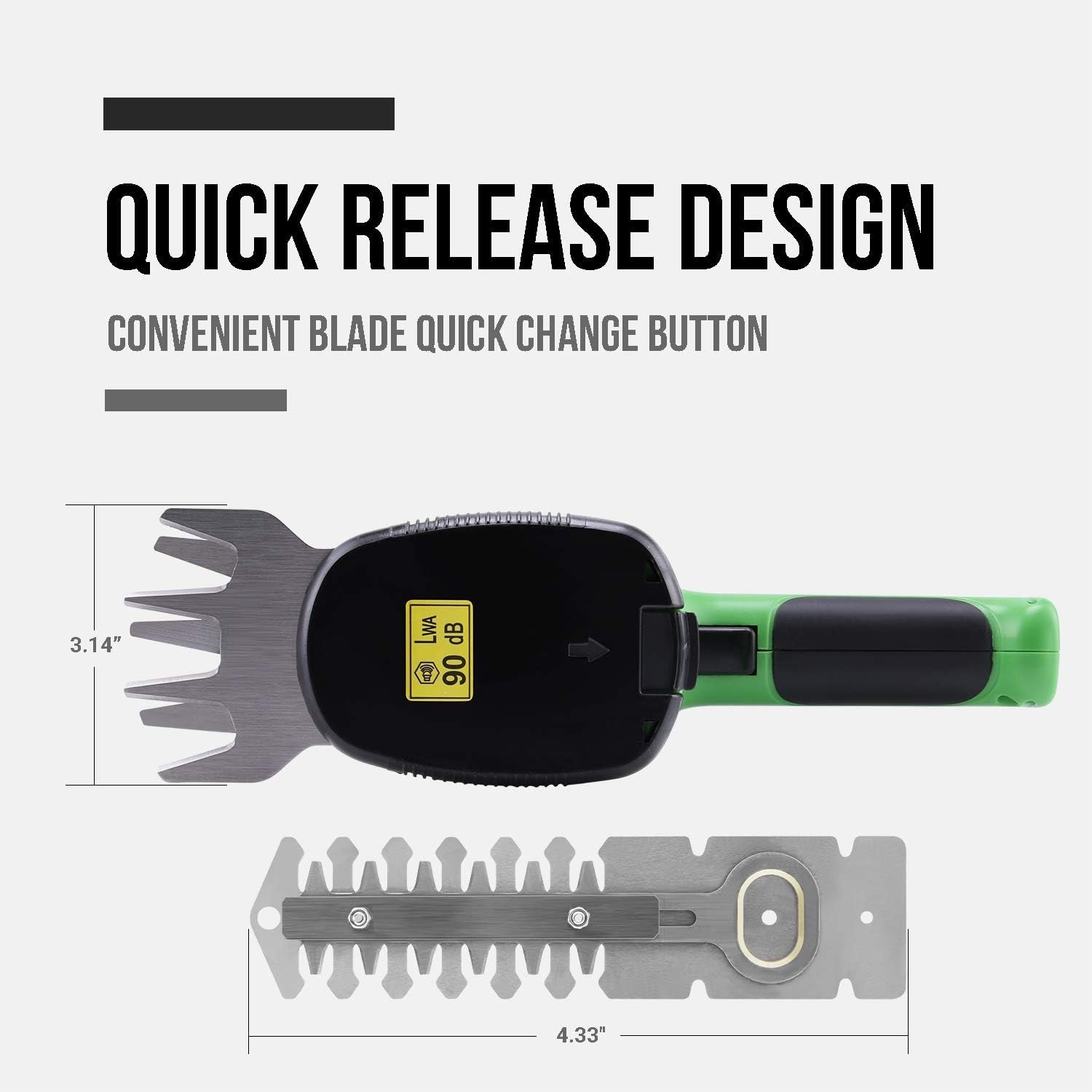 2-in-1 Electric Hand Held Grass Shear Hedge Trimmer Shrubbery Clipper Cordles…