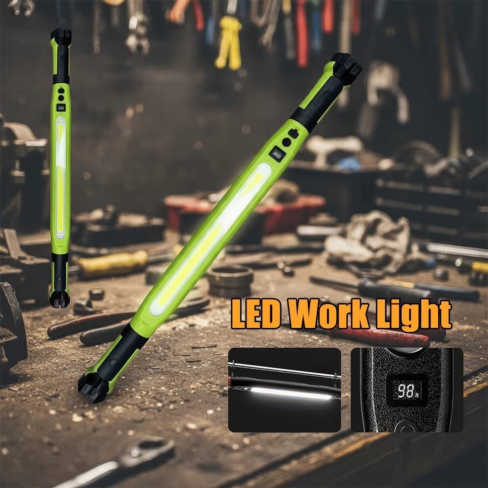 Magnetic Work Light 3000LM Rechargeable LED Work Light Bar for Garage, Workshop