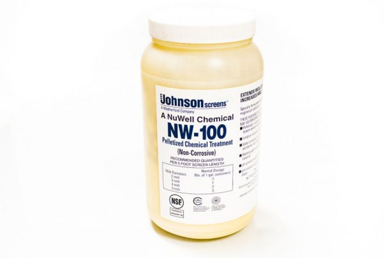 Deep Clean Your Well! Nu-Well 100 Pelletized Cleaner – 9 LB Jar