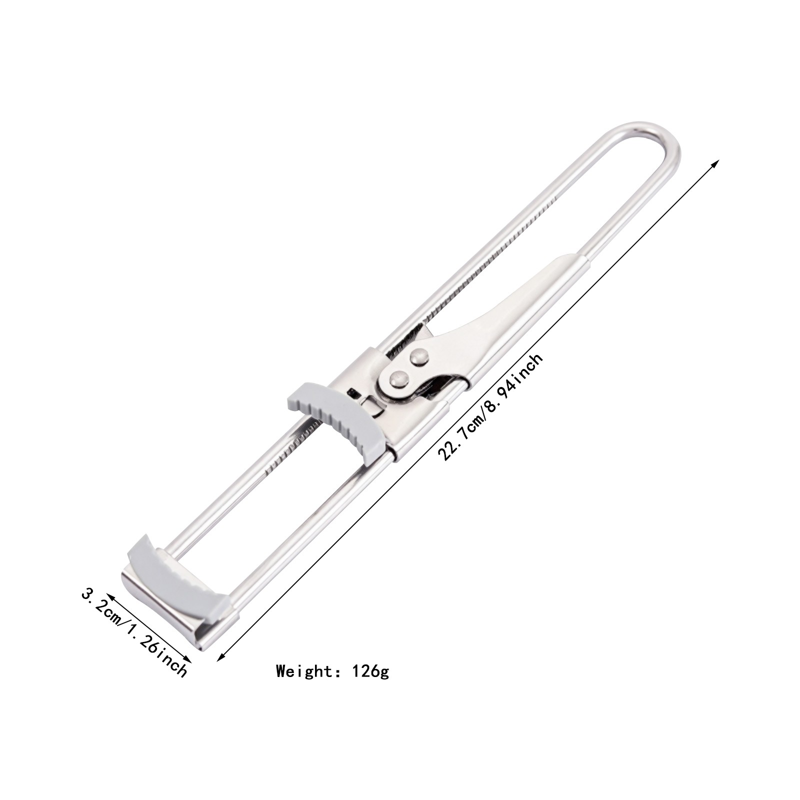 2 Can Openers Set For Weak Hands Adjustable Stainless Steel Jar Non-slip Opener