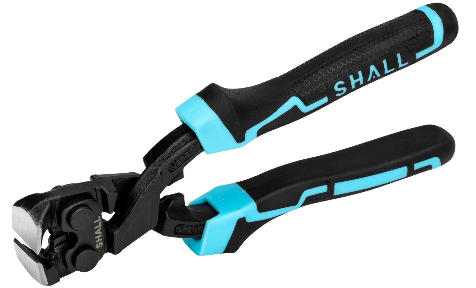 SHALL 8-Inch Nail Puller, 8″ End Cutting Pliers, Two-Color Ergonomic Handle