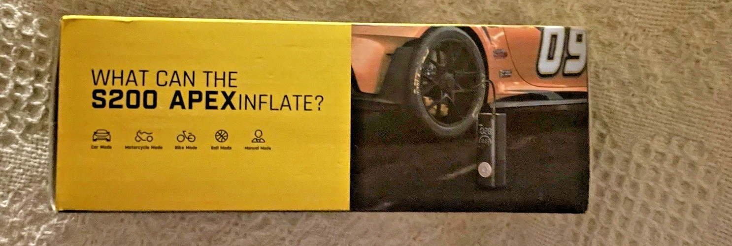 Fanttik S200 APEX Multifunction Air Inflator 150 PSI Portable Air Compressor New