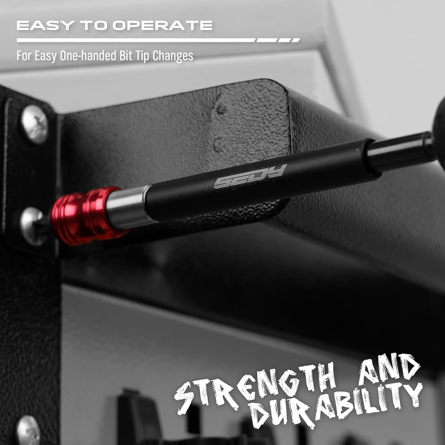 Magnetic Screwdriver Bit Holder Set: 2-Piece 1/4 Inch Hex Shank Quick Release Ex