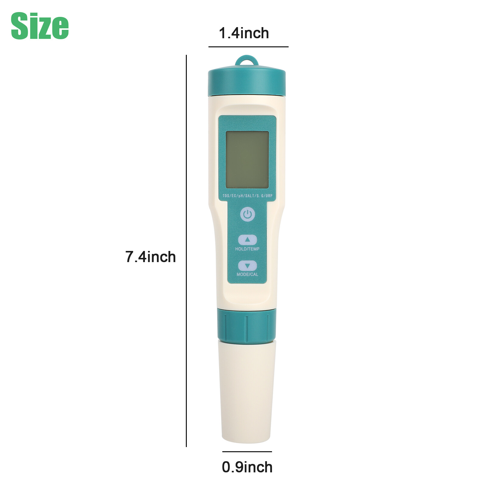 7 in 1 Digital LCD PH/TDS/EC/ORP/TEMP/SG/Salinity Water Quality Tester Meter Pen