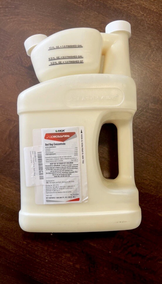 Crossfire Bed Bug Concentrate 1 Month Residual Control 130 fl oz by MGK–NEW !!