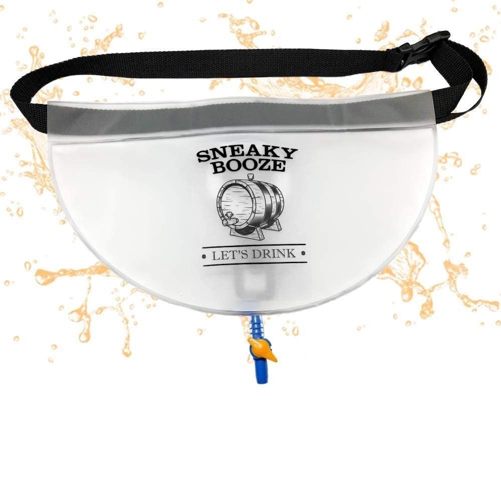 Sneaky Booze Hidden Flask Pouch For Men And Women: Portable 32oz Blue