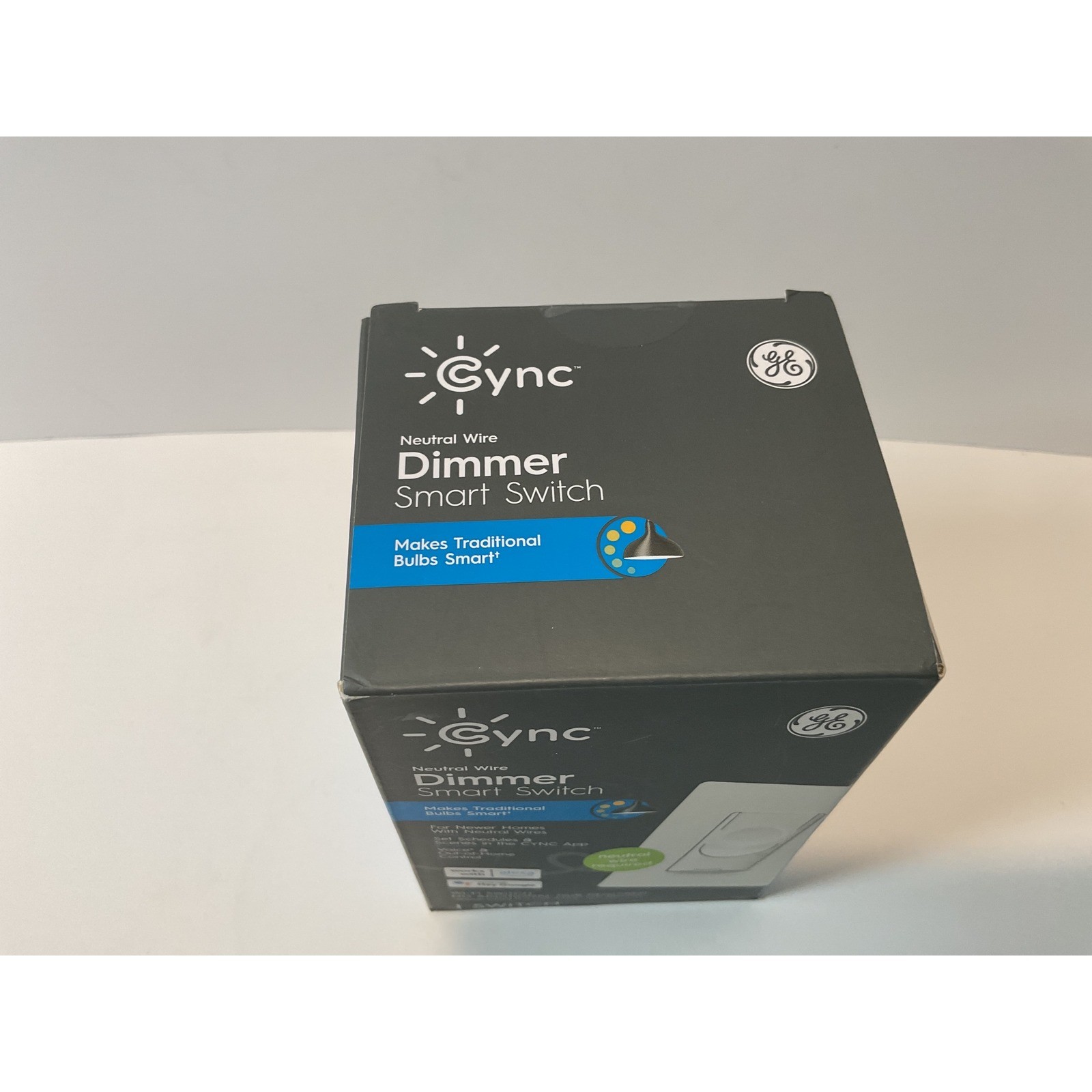 GE Cync Neutral Wire Dimmer Smart Switch Wi-Fi No Hub Voice Control Google Alexa