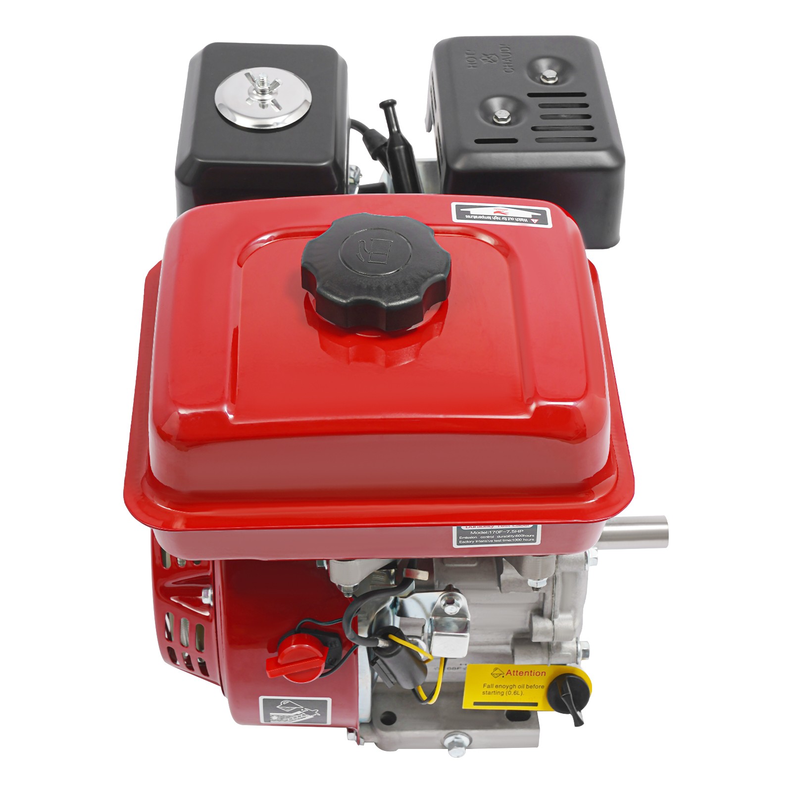 4-Stroke 7.5HP Gasoline Engine Pull Start Gasoline Engine Single Cylinder Engine