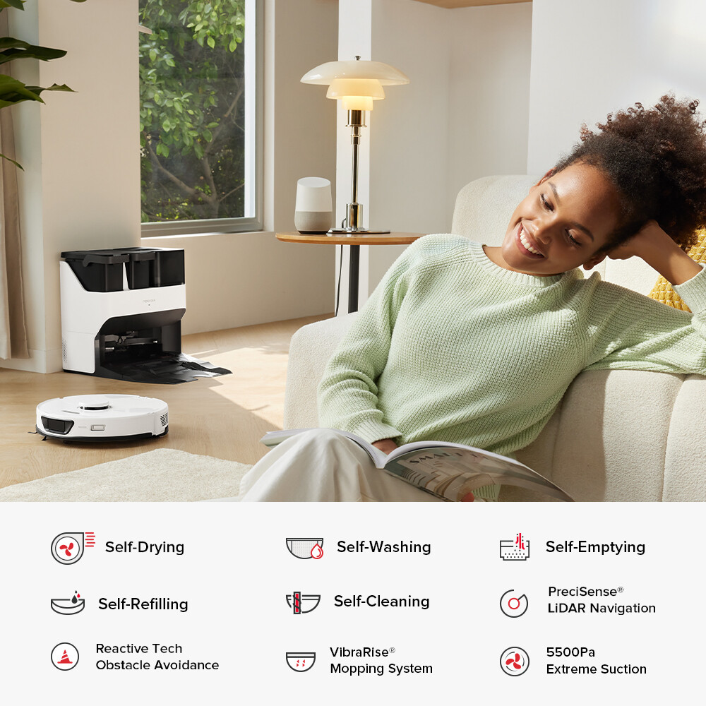 Roborock S7 Max Ultra Robot Vacuum and Mop, Self-Drying – Certified Refurbished