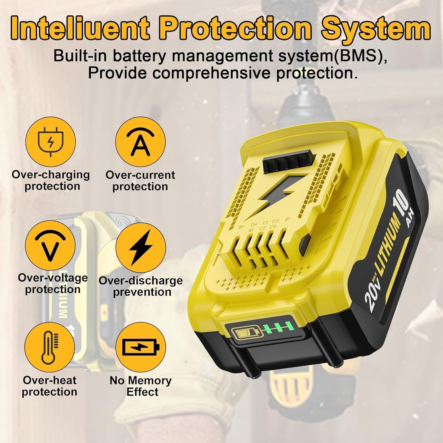 2Pack 10.0AH For DeWalt 20V 20 Volt Max XR Lithium Ion Battery DCB206-2 DCB205-2