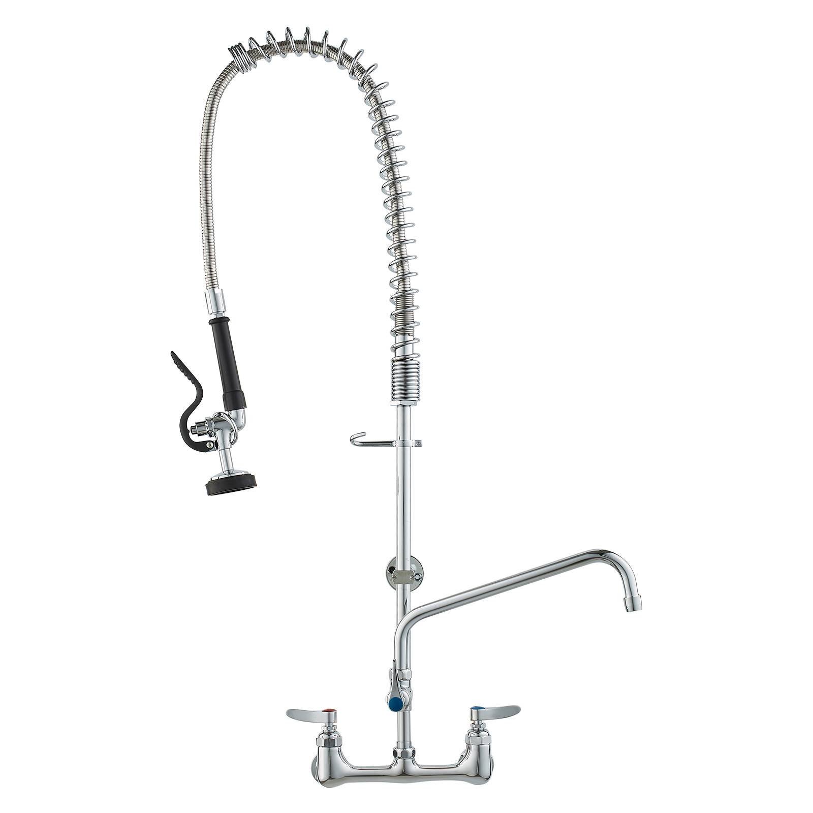 VEVOR 36″ Commercial Pre-Rinse Faucet Wall Mount Kitchen Sink Faucet w/ Sprayer
