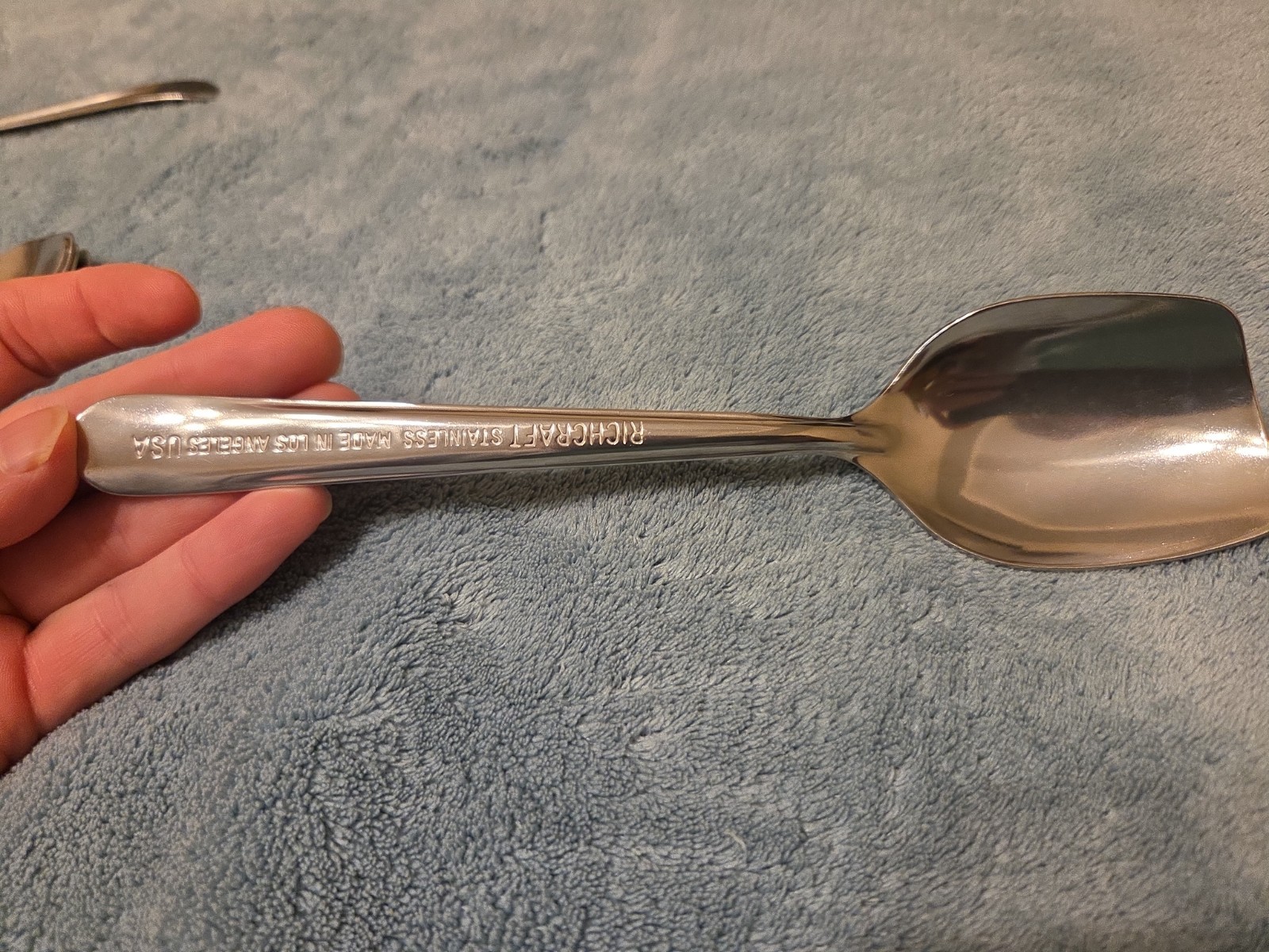 Lot Of 6 Richcraft Stainless Steel Serving Spoons 8.5” Made in USA