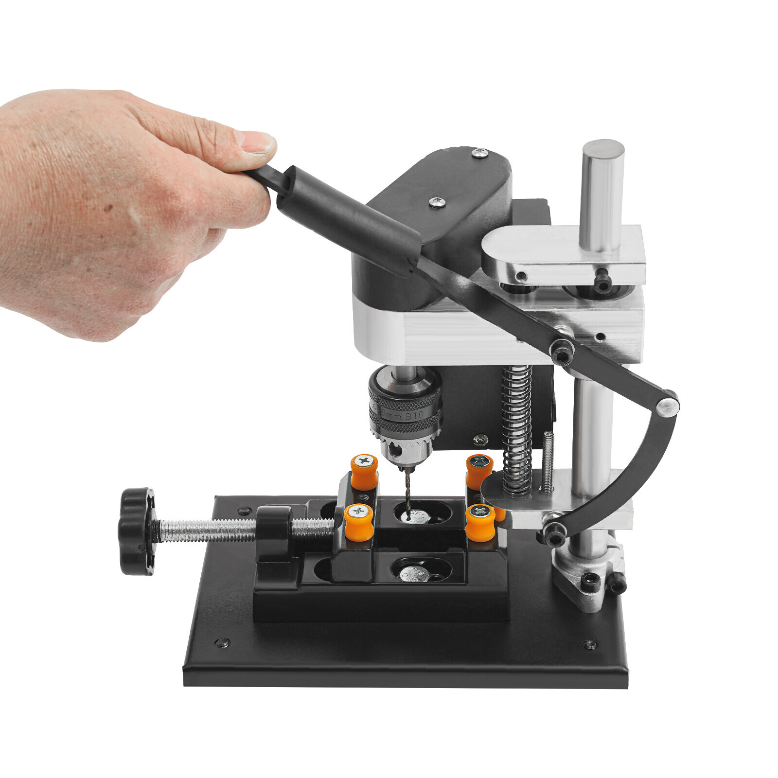 7-Speed Adjustable Mini Drill Press Benchtop 8000RPM for Wood Metal Craft DIY