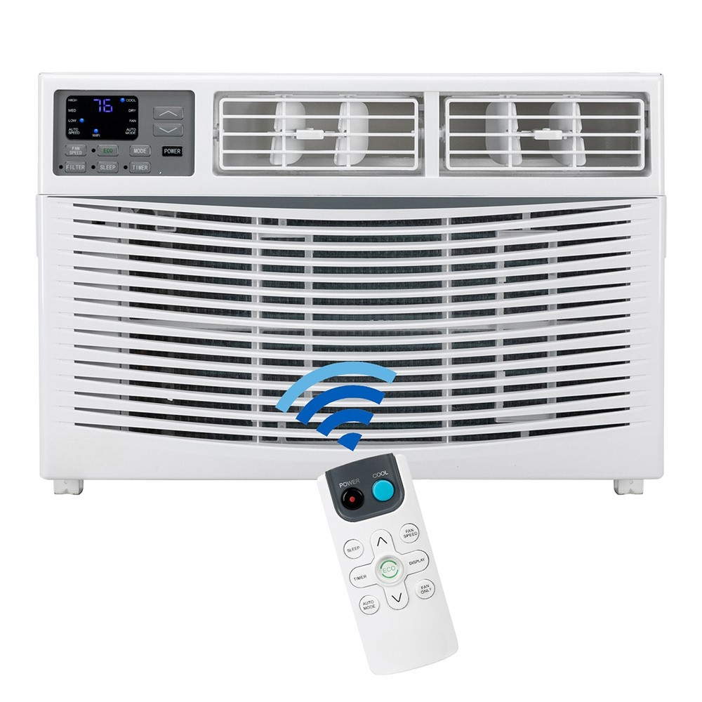 8000 BTU 115V Window Air Conditioner w/Remote Control & LED Digital Panel, Wifi