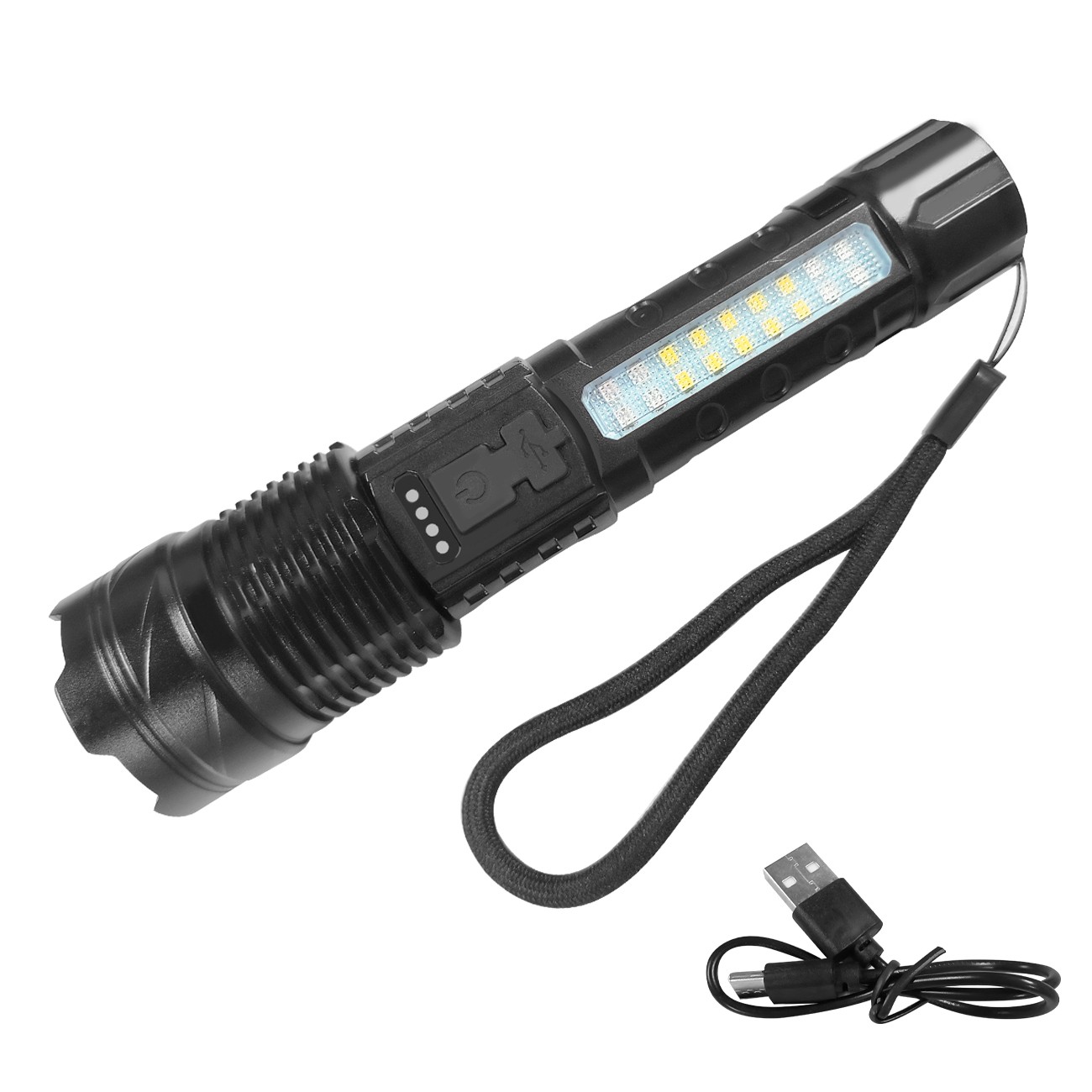 990000000 Lumen Super Bright LED Tactical Flashlight Rechargeable LED Work Light