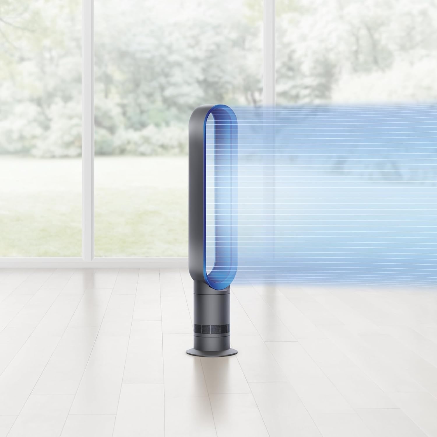 Dyson Cool AM07 Air Multiplier Bladeless Tower Fan, 70° oscillation, 10 levels (