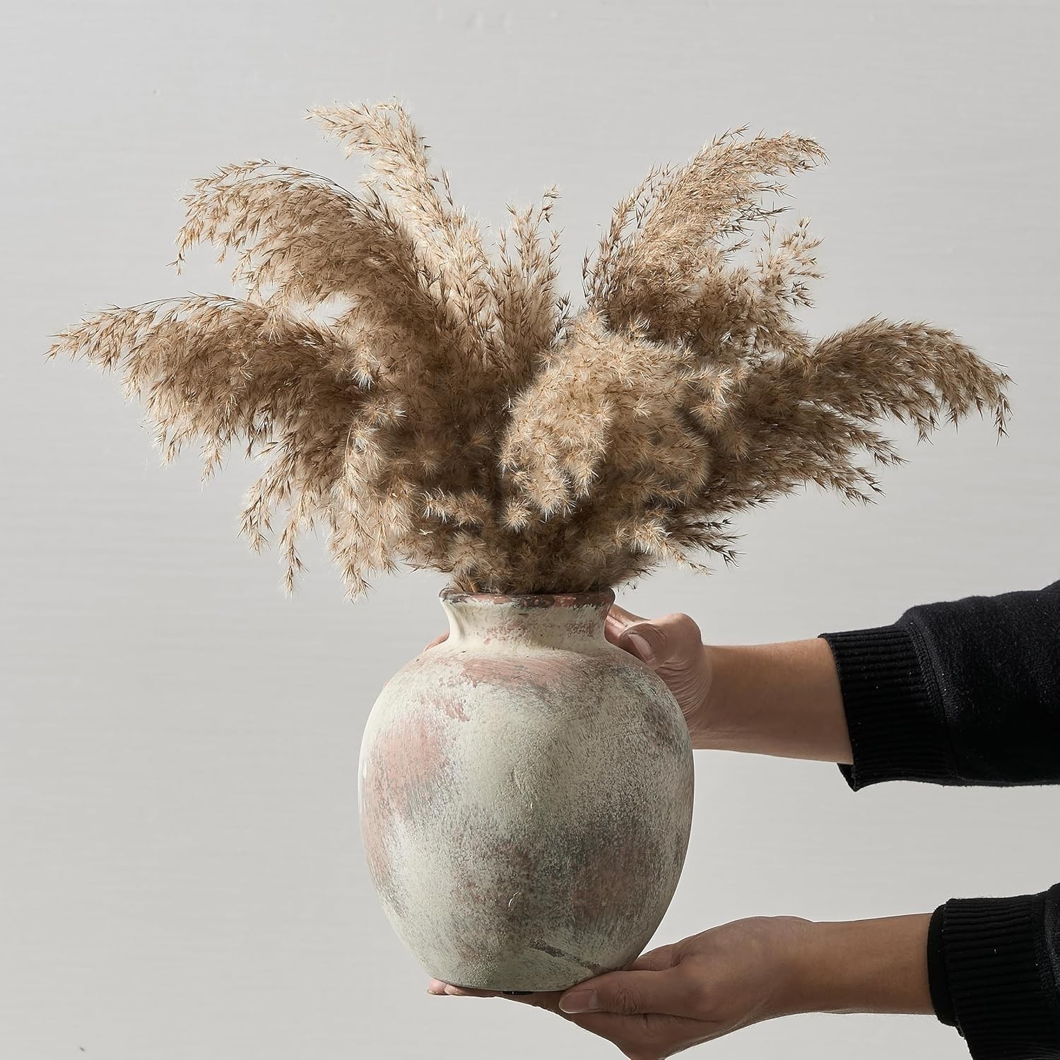 7.48 Inch Waterproof Ceramic Vase – Boho Rustic Decor for Every Occasion