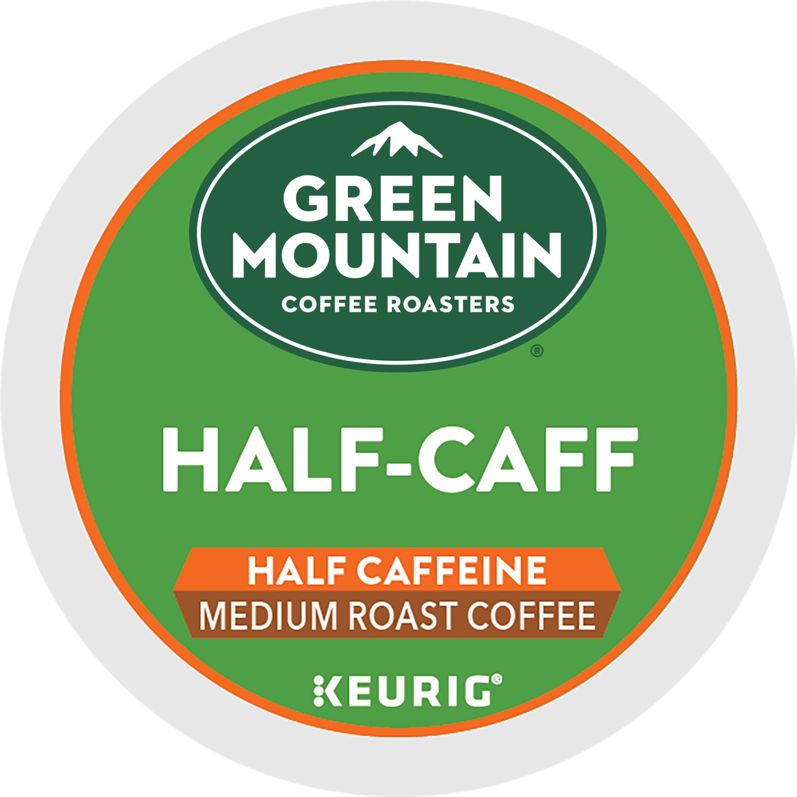 Green Mountain Coffee Half-Caff, Keurig K-Cup Pod, Medium Roast, 96 Count