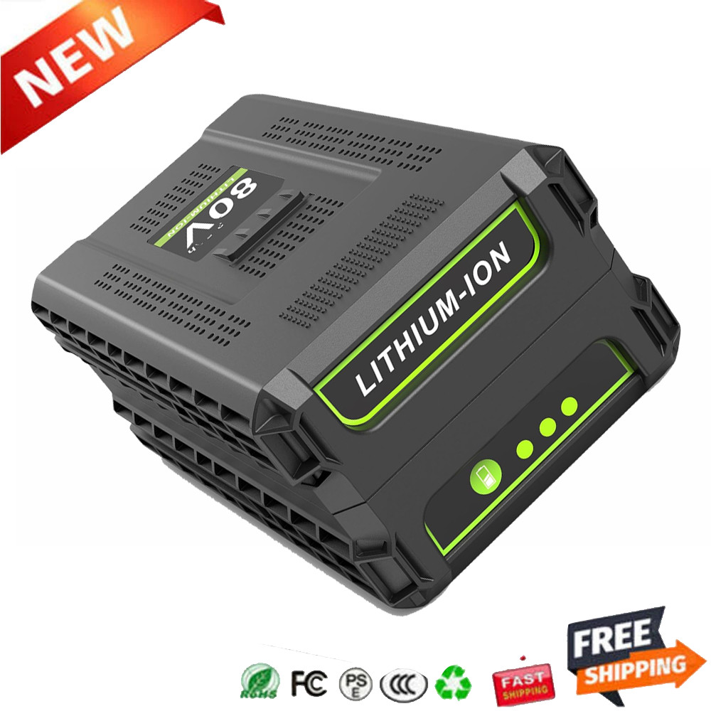 FOR Greenworks 80V Lithium Ion 5.0Ah Rechargeable Li-ion Battery BAB727 GBA80200