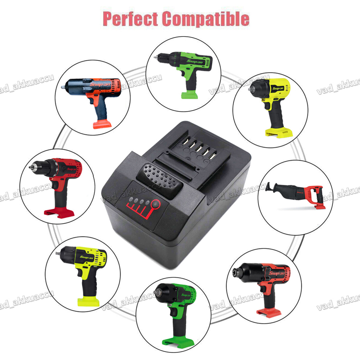 Battery for Snap on 18V 4Ah CTB8185 CTB7185 CTB8187 CT7850 CT9075 CTC720 Charger