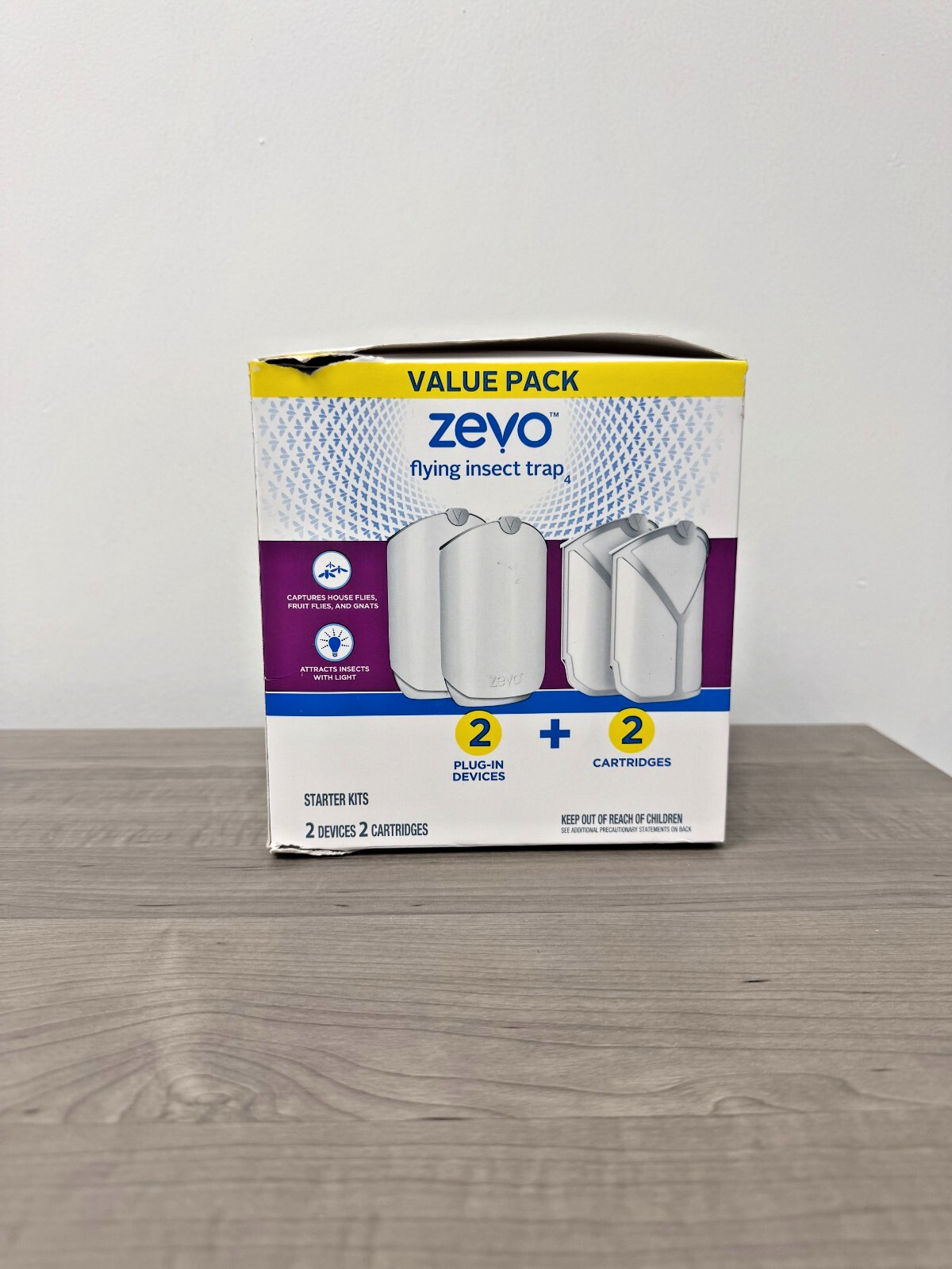 Zevo Flying Insect Trap Value Pack ( 2 Devices ) with Extra refills