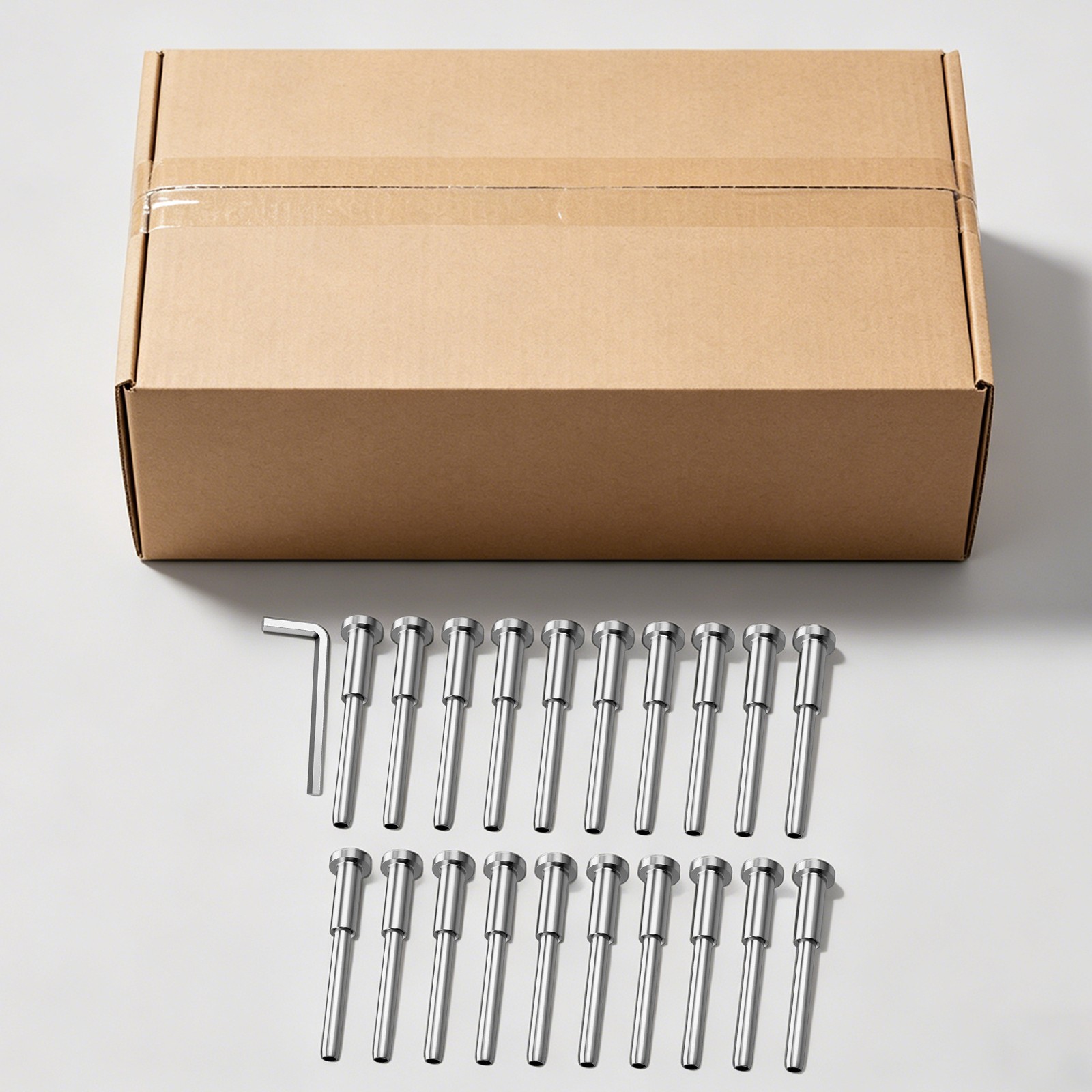 20PCS Invisible Cable Railing Kit, Invisible Cable Railing kit for Wire Rope