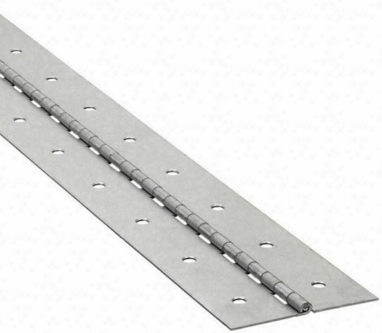 3″ W x 72″ H PIANO HINGE Steel Finish Continuous Full Surface Nonremovable Pin